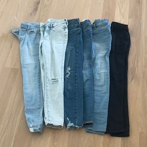 👖6 PAIRS OF OLD NAVY/GAP YOUTH 12 GIRLS JEANS!